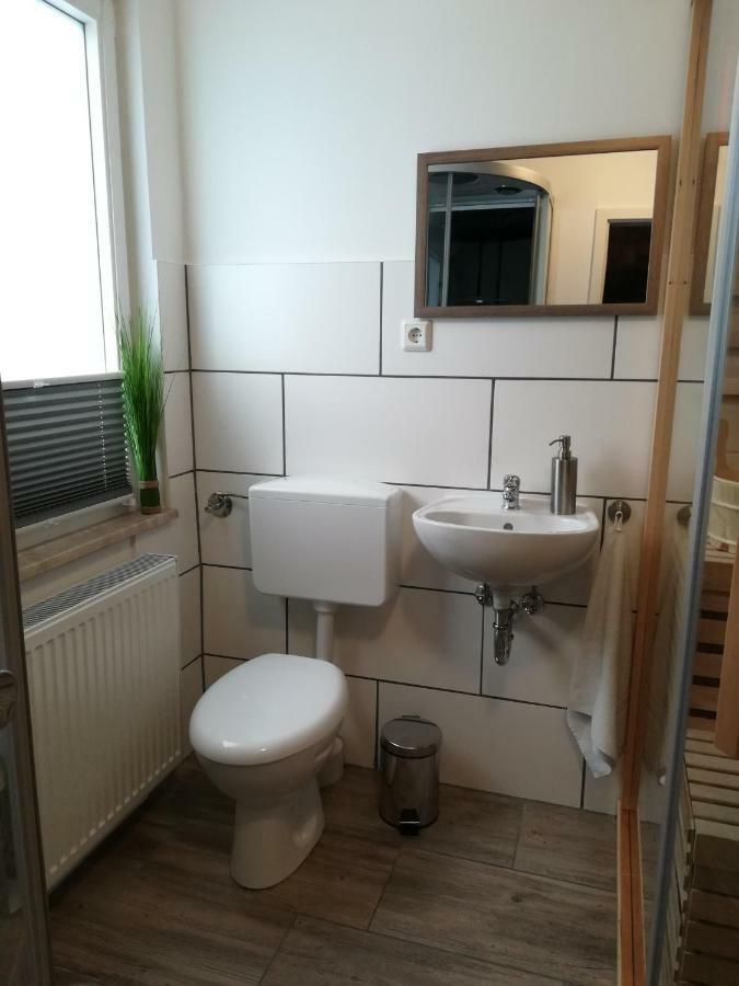 Ferienwohnung Am Reinhardswald - Eichenlaub - Mit Sauna Trendelburg Bagian luar foto