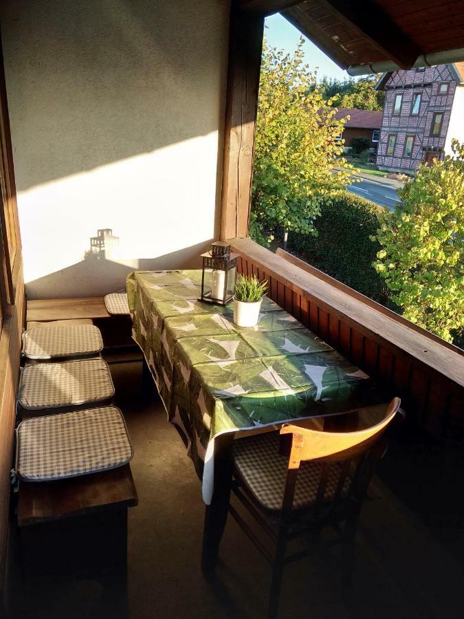 Ferienwohnung Am Reinhardswald - Eichenlaub - Mit Sauna Trendelburg Bagian luar foto